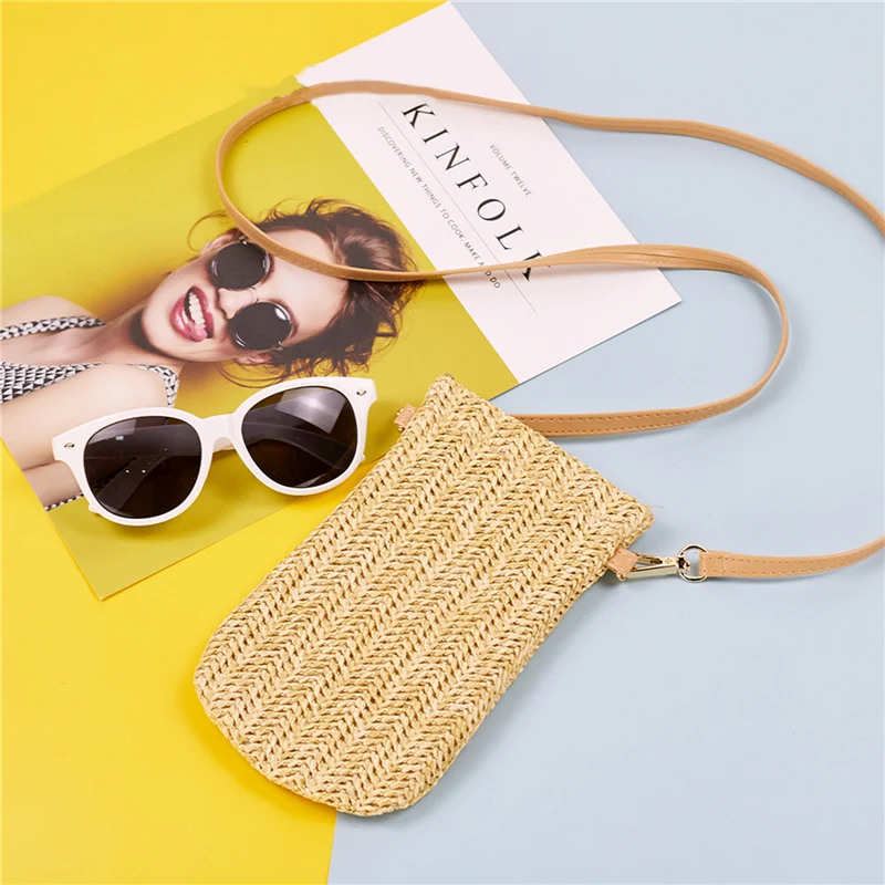 Ladies Creative Mini Messenger Bag Summer Girls Leisure Style Woven Crossbody Change Purse for Vacation Travel Beach
Ladies Creative Mini Messenger Bag Summer Girls Leisure Style Woven Crossbody Change Purse for Vacation Travel Beach