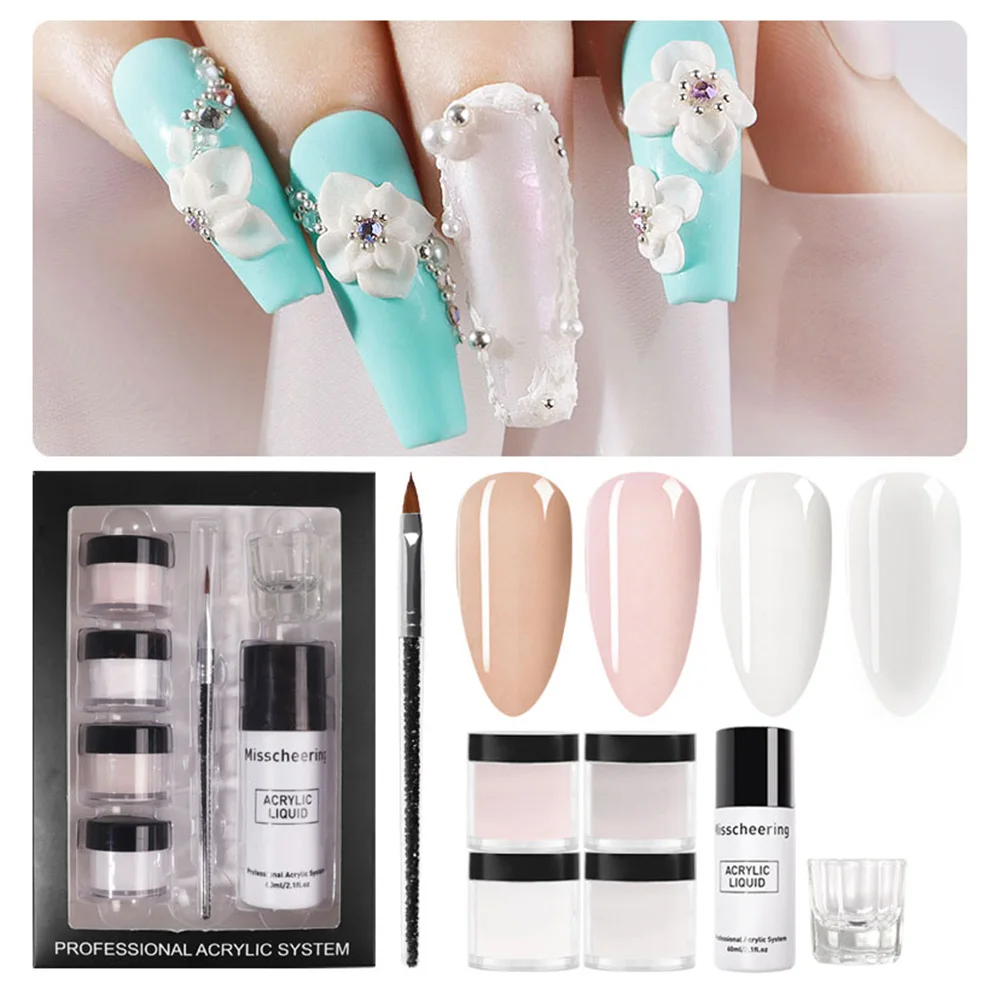 Nail Acrylic Powder and Liquid Monomer Set Manicure Tool for DIY Nail Art Nail Extension Set for Professionals Beginners
Nail Acrylic Powder and Liquid Monomer Set Manicure Tool for DIY Nail Art Nail Extension Set for Professionals Beginners