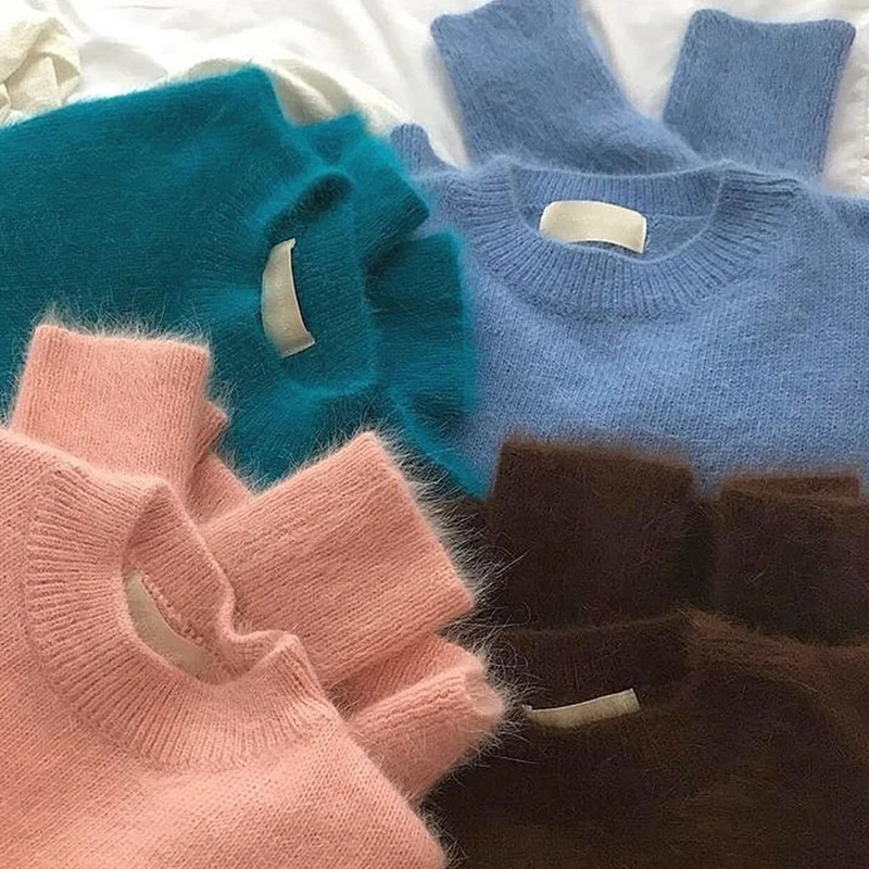Candy Colors Women Sweater 2020 Autumn Soft Warm Loose Pullovers Women Top Winter Clothes Solid Colors Casual Sweater For Women 
Candy Colors Women Sweater 2020 Autumn Soft Warm Loose Pullovers Women Top Winter Clothes Solid Colors Casual Sweater For Women