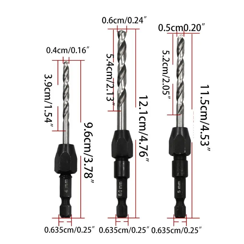 5 Pcs HSS Quick Change Twist Handle Spiral Drill Bit Set Hex Shank for Steel Hole Opening Woodworking Drill Auger Metal
5 Pcs HSS Quick Change Twist Handle Spiral Drill Bit Set Hex Shank for Steel Hole Opening Woodworking Drill Auger Metal