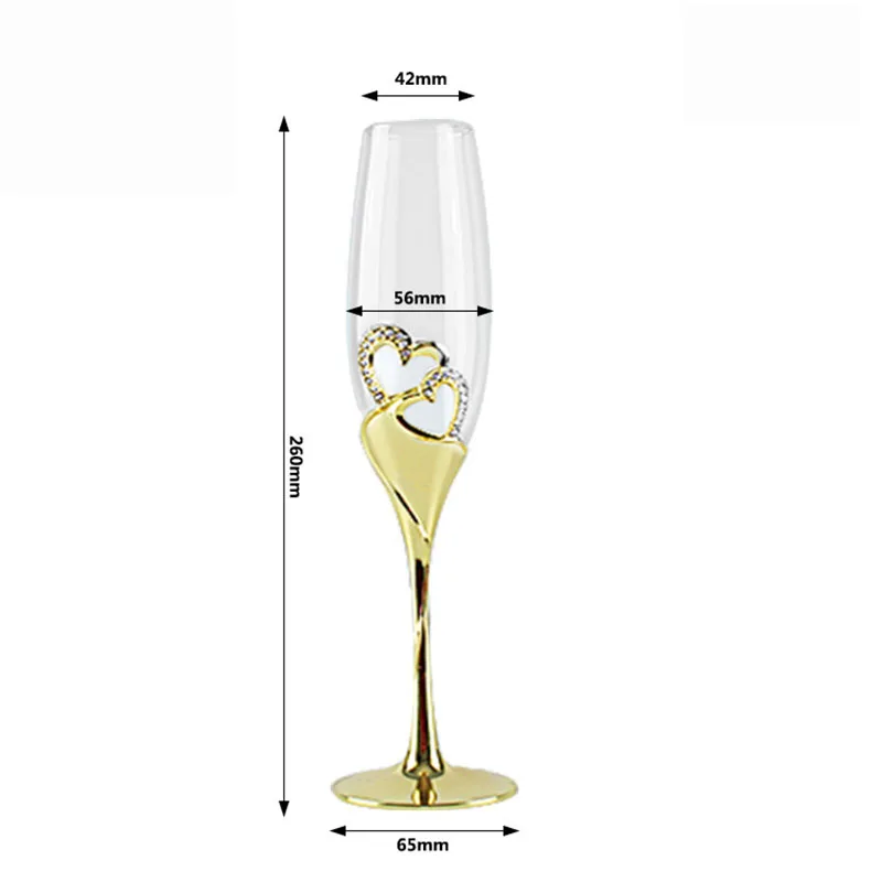 Crystal Champagne Glass Wedding Toasting Flutes Drink Cup Party Marriage Wine Decoration Cups For Parties Gift Box 2Pcs/Set
Crystal Champagne Glass Wedding Toasting Flutes Drink Cup Party Marriage Wine Decoration Cups For Parties Gift Box 2Pcs/Set