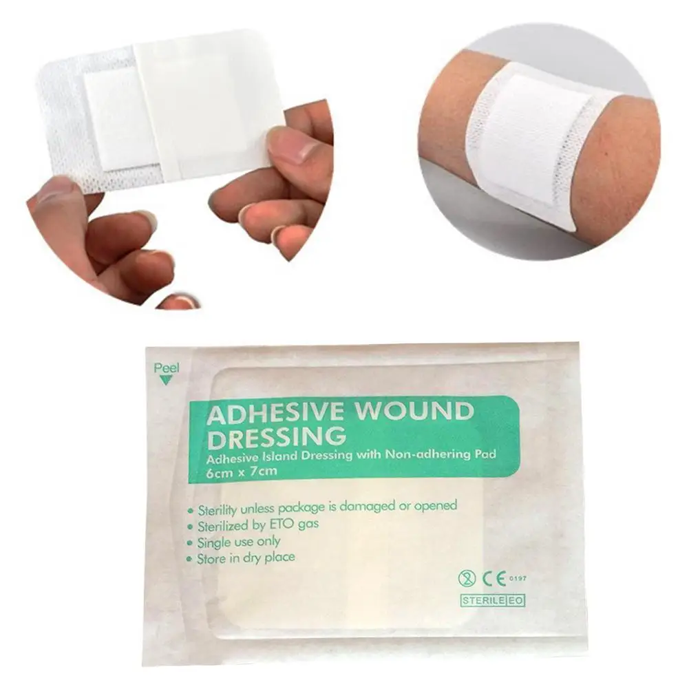 First Aid Adhesive Wound Plaster Waterproof Breathable Medical Gauze Bandage 6 * 7Cm Large Band-Aids For Emergency Kit 1PCS
First Aid Adhesive Wound Plaster Waterproof Breathable Medical Gauze Bandage 6 * 7Cm Large Band-Aids For Emergency Kit 1PCS