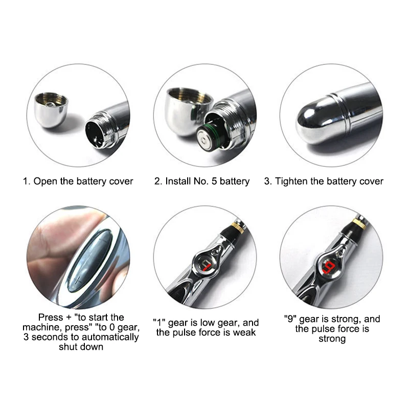 Electronic Acupuncture Pen Pain Relief Therapy Massage Handheld Pen Acupuntura Body Head Leg Muscle Tool 889
Electronic Acupuncture Pen Pain Relief Therapy Massage Handheld Pen Acupuntura Body Head Leg Muscle Tool 889