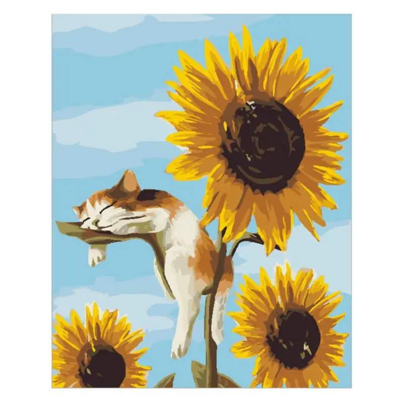Sunflower & cat Diy Paint By Numbers Modern Wall Art Picture For Kids & Adults
Sunflower & cat Diy Paint By Numbers Modern Wall Art Picture For Kids & Adults