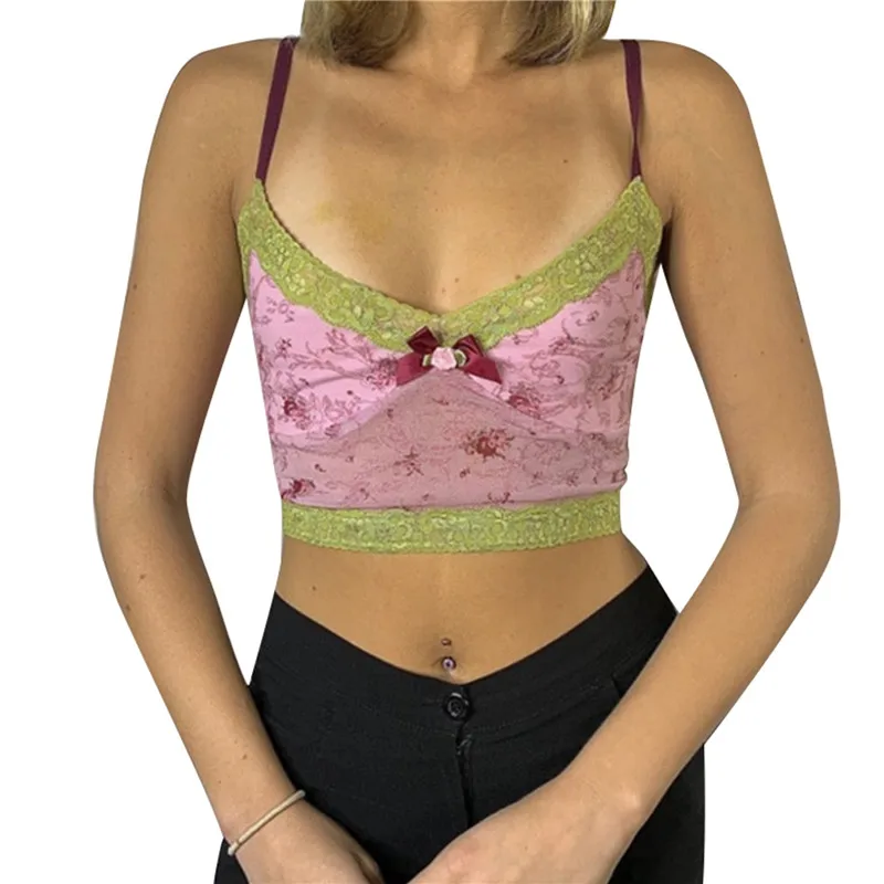 Женский топ без рукавов, кружевной сетчатый топ на бретельках с бантом для путешествий, отпуска, свидания Вечерние
Женский топ без рукавов, кружевной сетчатый топ на бретельках с бантом для путешествий, отпуска, свидания Вечерние