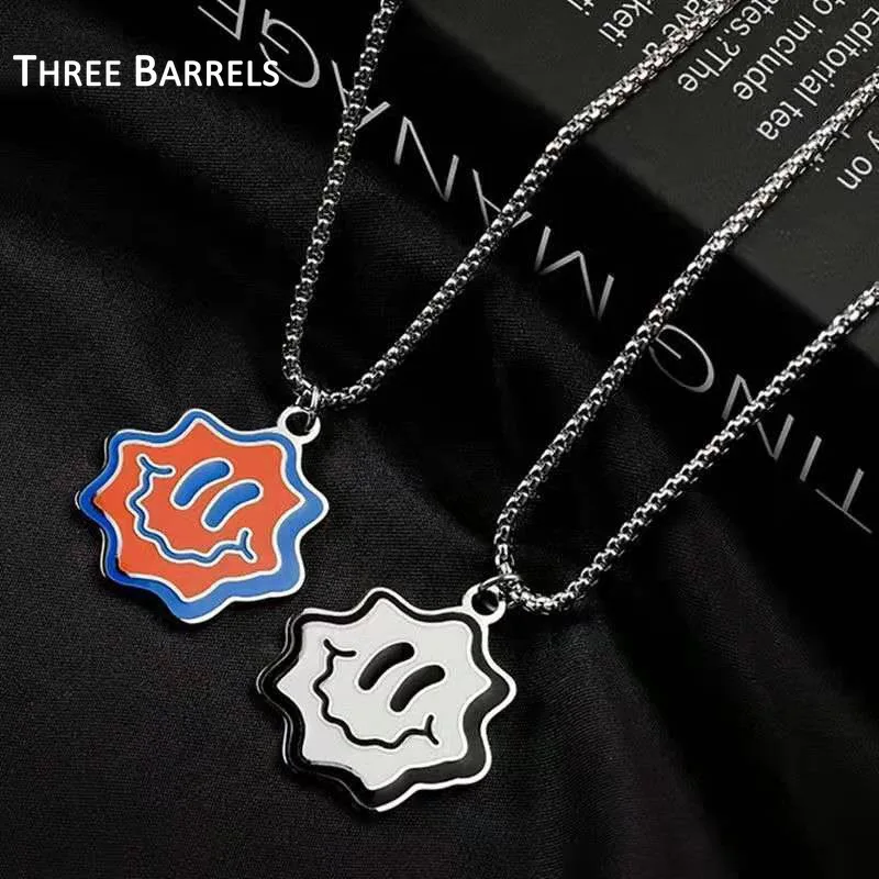 Hip Hop Smile Couple Necklace Paired Pendants Punk Stainless Steel Chain Necklace for Men Women Neck Chain Friends Cool Jewelry
Hip Hop Smile Couple Necklace Paired Pendants Punk Stainless Steel Chain Necklace for Men Women Neck Chain Friends Cool Jewelry