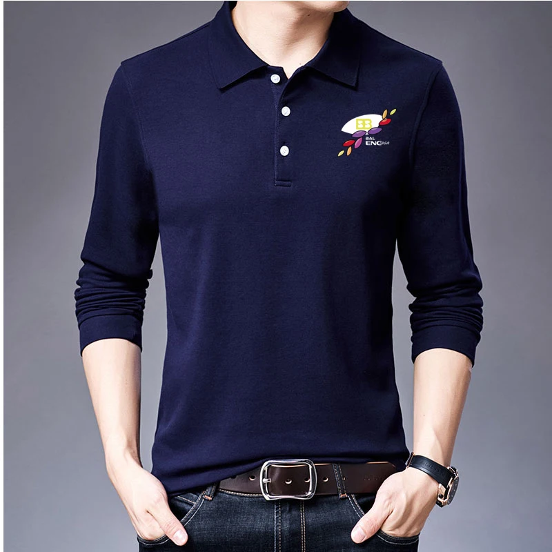 Fashion Printed Long Sleeve Polo Shirt in Solid Color, Comfortable and Breathable Fast Drying T-shirt, Men's Sports Shirt
Fashion Printed Long Sleeve Polo Shirt in Solid Color, Comfortable and Breathable Fast Drying T-shirt, Men's Sports Shirt