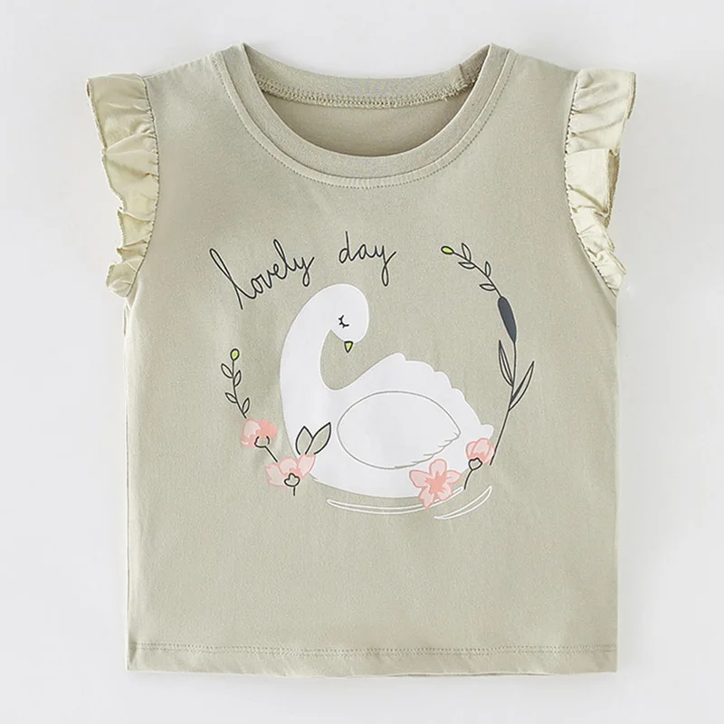 Футболка для девочек, топы, Детская футболка, летняя качественная детская одежда из 100% чесаного хлопка, мультяшная футболка, одежда для мале...
Футболка для девочек, топы, Детская футболка, летняя качественная детская одежда из 100% чесаного хлопка, мультяшная футболка, одежда для мале...