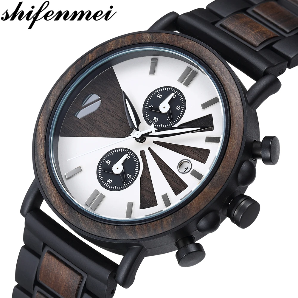 Деревянные мужские часы Shifenmei 2021, роскошные брендовые кварцевые наручные часы, мужские спортивные часы для мужчин, деревянные часы, мужские ...
Деревянные мужские часы Shifenmei 2021, роскошные брендовые кварцевые наручные часы, мужские спортивные часы для мужчин, деревянные часы, мужские ...