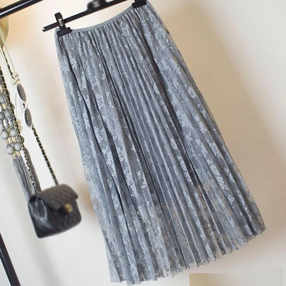Hollow Out Floral Lace Skirt Women Summer Sexy Midi Pleated Skirt Clothes Office Ladies Retro Vintage Skirt Jupe En Dentelle
Hollow Out Floral Lace Skirt Women Summer Sexy Midi Pleated Skirt Clothes Office Ladies Retro Vintage Skirt Jupe En Dentelle
