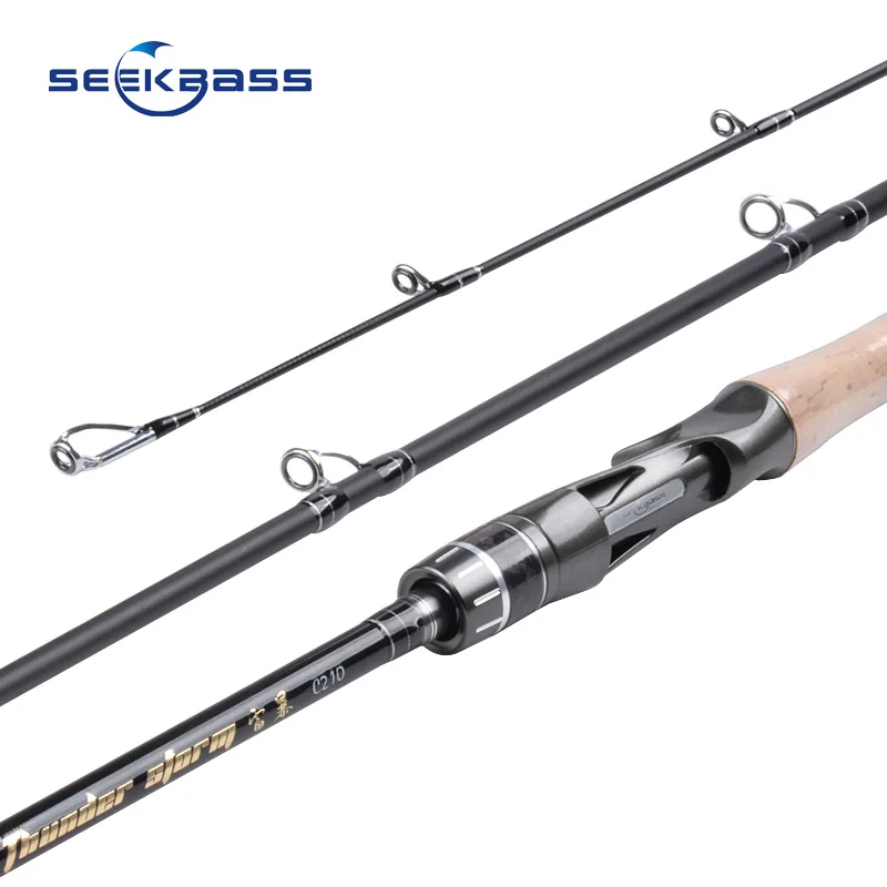 Seekbass Thunder Storm 1.8m 2.1m 2.4m 2.7m Carbon Baitcasting Rod Travel Casting Spinning ML/M/MH 3-50g Lure Fishing Rod
Seekbass Thunder Storm 1.8m 2.1m 2.4m 2.7m Carbon Baitcasting Rod Travel Casting Spinning ML/M/MH 3-50g Lure Fishing Rod