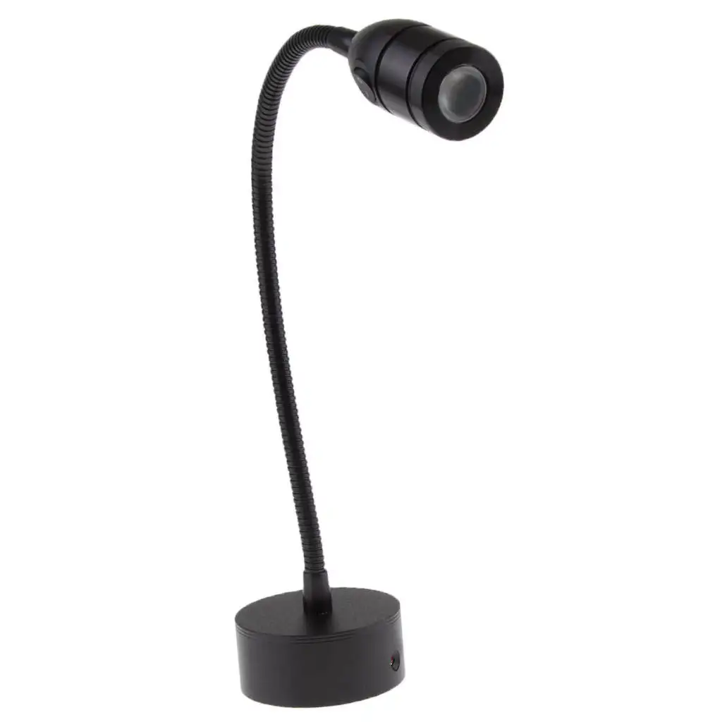 2W 12V Gooseneck LED Reading Chart Light Bed Side Lamp Adjustable Wall Sconce for Home RV Camper Boat Motorhome Room
2W 12V Gooseneck LED Reading Chart Light Bed Side Lamp Adjustable Wall Sconce for Home RV Camper Boat Motorhome Room
