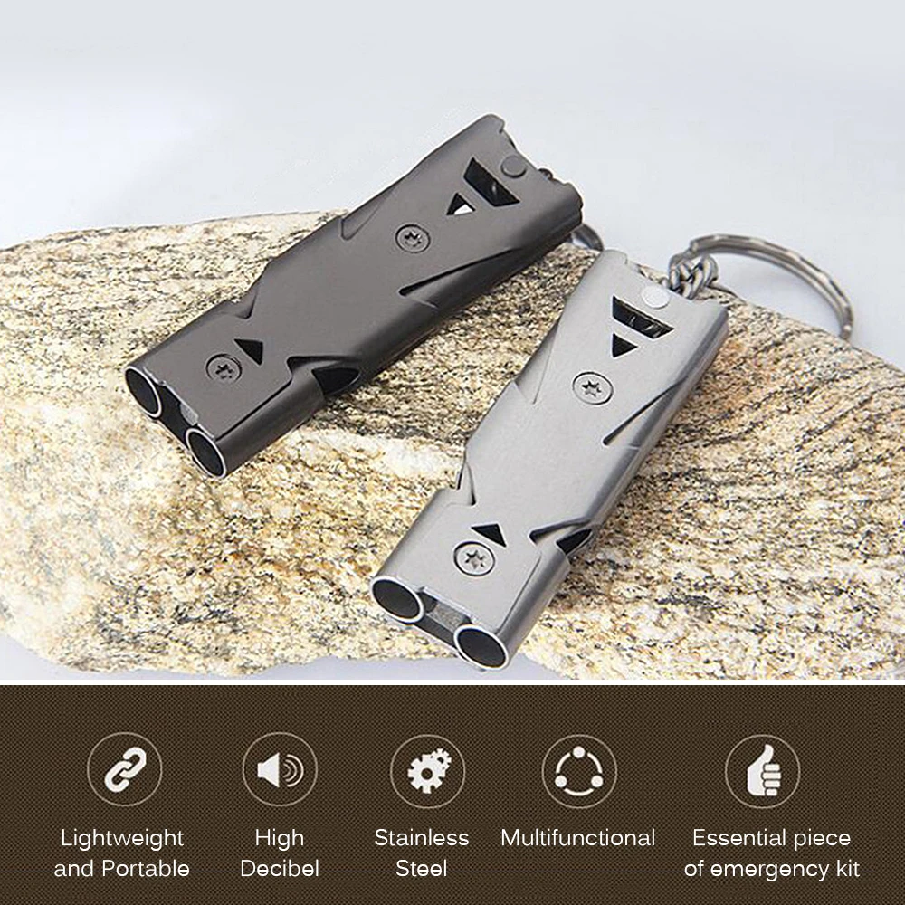 2 Pcs Whistle Carabiner Set Camping Whistle Emergency Double Tube Whistle D Shape Keychain Clip Set Camping Equipment
2 Pcs Whistle Carabiner Set Camping Whistle Emergency Double Tube Whistle D Shape Keychain Clip Set Camping Equipment
