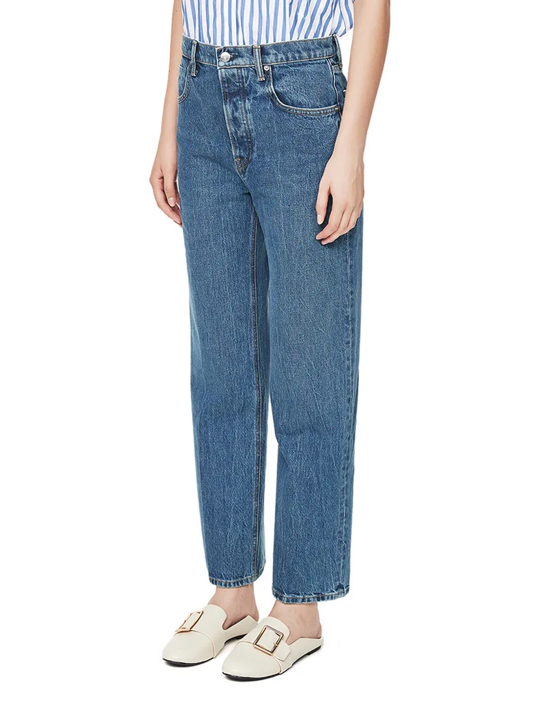 2021 осень-зима новый узор Модные Простые универсальные свободные женские старомодные широкие брюки жаккардовые джинсы A2 
2021 осень-зима новый узор Модные Простые универсальные свободные женские старомодные широкие брюки жаккардовые джинсы A2