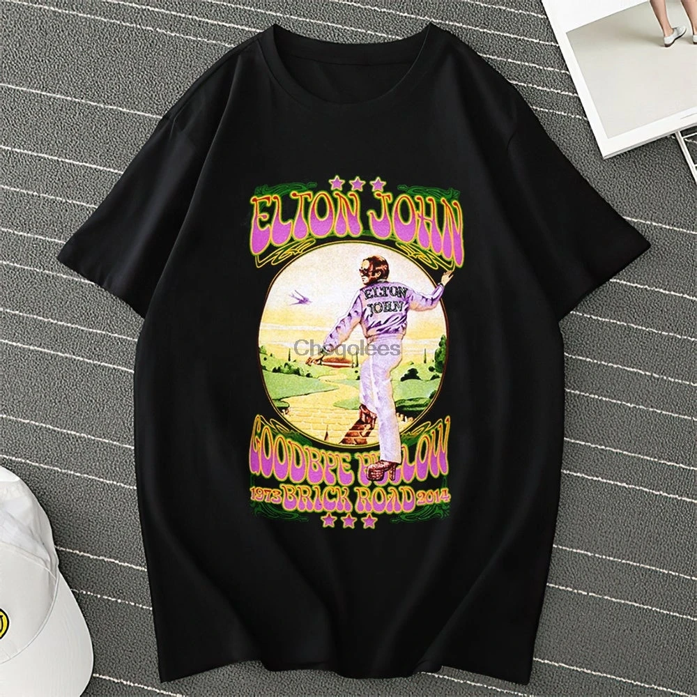 Винтажная Футболка Elton John футболка унисекс с длинным рукавом фанатский подарок