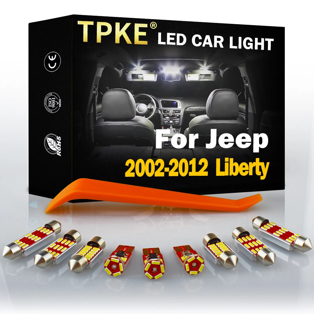TPKE For 2002-2012 Jeep Liberty White Car Accessories Canbus Error Free LED Interior Trunk Light Kit Map Dome License Plate Lamp
TPKE For 2002-2012 Jeep Liberty White Car Accessories Canbus Error Free LED Interior Trunk Light Kit Map Dome License Plate Lamp