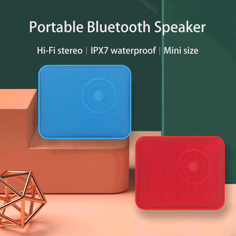 

Портативная беспроводная Bluetooth-колонка, Hi-Fi стерео колонка, сабвуфер, бас, TF, внешняя телефонная колонка с поддержкой TF-карты