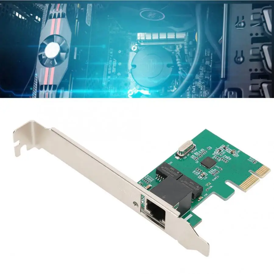 PCI-E настольная сетевая карта Realtek 8111E с одним портом 10/100/1000 Мбит/с Gigabit Ethernet Лидер