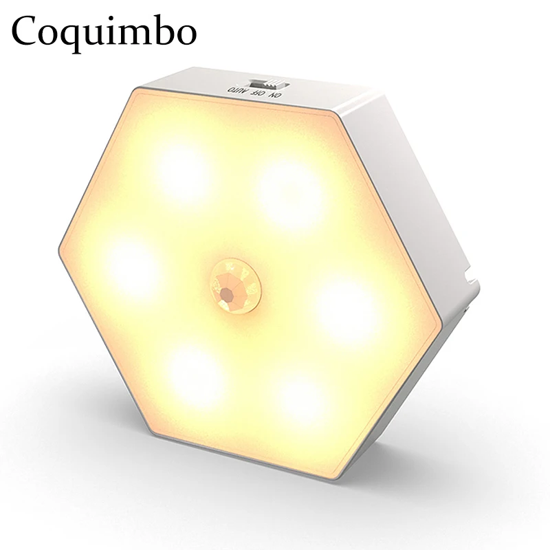 Шестиугольный светодиодный ночник с датчиком движения, умный светильник с 6 светодиодами, питание от аккумулятора, зарядка через USB, светиль...
Шестиугольный светодиодный ночник с датчиком движения, умный светильник с 6 светодиодами, питание от аккумулятора, зарядка через USB, светиль...