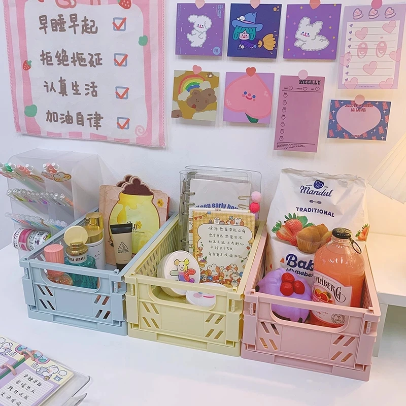 Inklapbare Krat Plastic Vouwen Opbergdoos Student Desktop Organiseren Container Cosmetic Storage Box Office Staff Storage Basket
Inklapbare Krat Plastic Vouwen Opbergdoos Student Desktop Organiseren Container Cosmetic Storage Box Office Staff Storage Basket