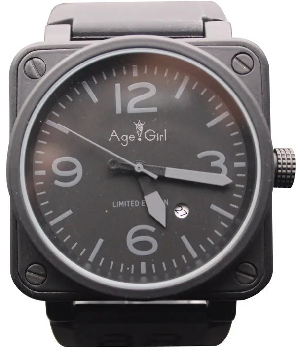 New Style Men's Automatic Mechanical Limited Edition Watch Bell Aviation Men Sport Dive Watches Black Case BR01-92 Black Rubber
New Style Men's Automatic Mechanical Limited Edition Watch Bell Aviation Men Sport Dive Watches Black Case BR01-92 Black Rubber