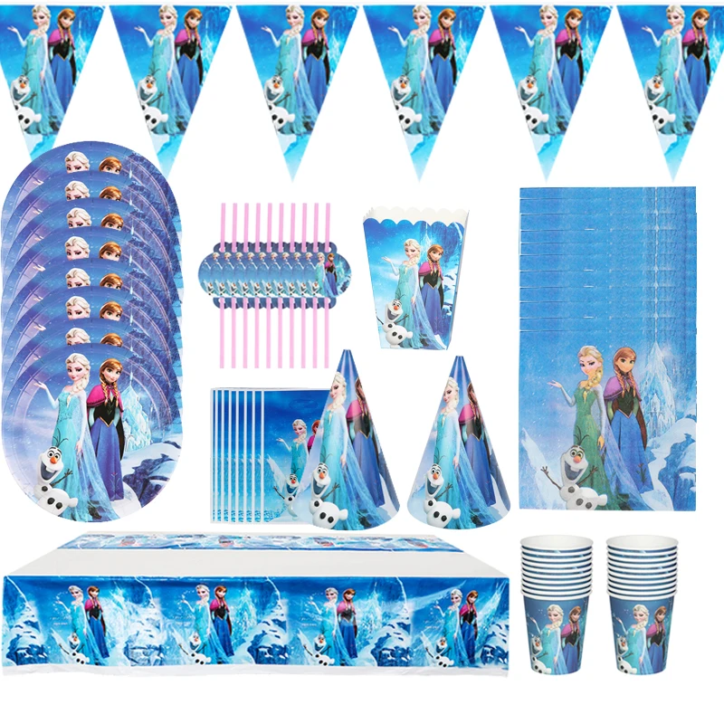 DISNEY Frozen Disposable Tableware Party Supplies Baby Girls Favors Gifts Baby Shower Birthday Party Decorations Napkins Plates
DISNEY Frozen Disposable Tableware Party Supplies Baby Girls Favors Gifts Baby Shower Birthday Party Decorations Napkins Plates