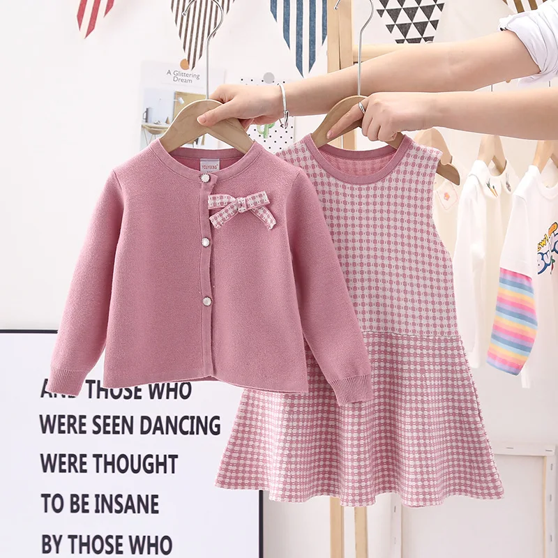 Autumn Fashion Plaid Dress+Long Sleeve Coat 2Pcs Outfit For Children Christmas Clothing Toddler Kids Costume Suit Baby Girls Set
Autumn Fashion Plaid Dress+Long Sleeve Coat 2Pcs Outfit For Children Christmas Clothing Toddler Kids Costume Suit Baby Girls Set