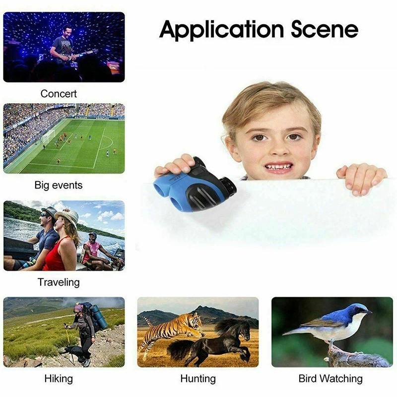 8x21 Portable Compact Binoculars Children's Telescope Pocket Binoculars For Camping Hiking Vocal Concert Outdoor Tool 
8x21 Portable Compact Binoculars Children's Telescope Pocket Binoculars For Camping Hiking Vocal Concert Outdoor Tool