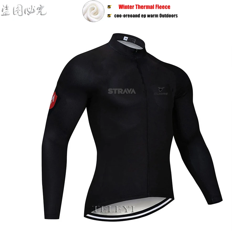 STRAVA Мужская теплая флисовая велосипедная куртка с длинным рукавом mtb верхняя