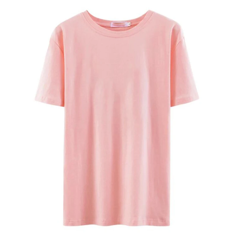 Women T-Shirt Korean Summer 2021 New Arrival Solid Color Tops Fashion Cotton Ladies Loose Tee Half Sleeve O-Neck One Size
Women T-Shirt Korean Summer 2021 New Arrival Solid Color Tops Fashion Cotton Ladies Loose Tee Half Sleeve O-Neck One Size