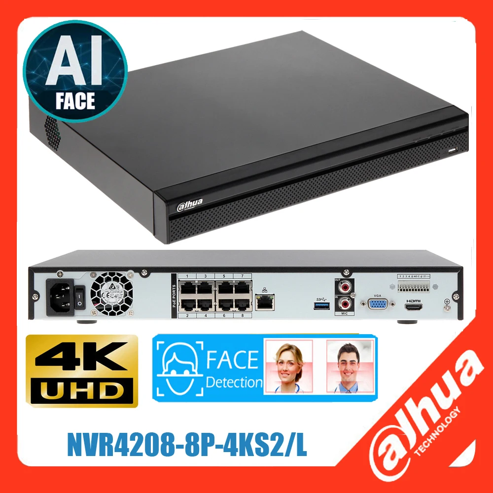 Многоязычный сетевой видеорегистратор DAHUA 4K H.265 8ch POE AI face NVR DH-NVR4208-8P-4ks2/L nvr4208-8P-4KS2/L 8ch POE dahua ai face NVR
Многоязычный сетевой видеорегистратор DAHUA 4K H.265 8ch POE AI face NVR DH-NVR4208-8P-4ks2/L nvr4208-8P-4KS2/L 8ch POE dahua ai face NVR