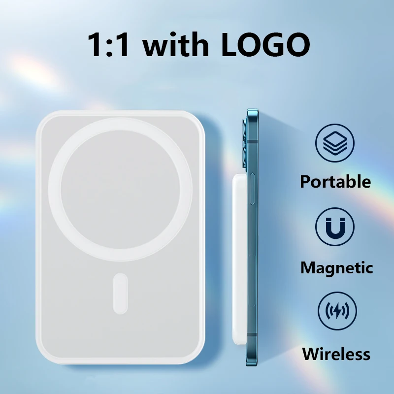 2022 Portable Magnetic Wireless Power Bank For iphone 13 12 13Pro 12Pro Max 5000mAh Mini Powerbank Mobile Phone External Battery
2022 Portable Magnetic Wireless Power Bank For iphone 13 12 13Pro 12Pro Max 5000mAh Mini Powerbank Mobile Phone External Battery