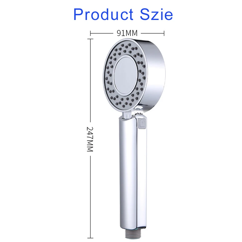 3-Stage Magic High Pressure Shower Head Water Saving SPA Bathroom Handheld Shower Heads Adjustable Shower Head Hand Shower
3-Stage Magic High Pressure Shower Head Water Saving SPA Bathroom Handheld Shower Heads Adjustable Shower Head Hand Shower