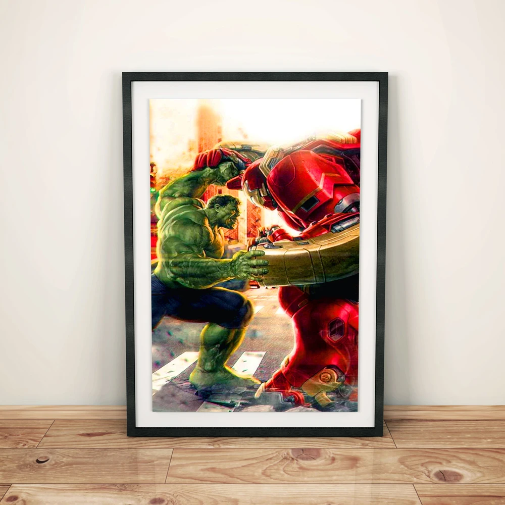 Nursery Wall Art Decor HULK VS HULKBUSTER Poster And Print Marvel Superhero Watercolor Canvas Painting Kids Room Home Decoration
Nursery Wall Art Decor HULK VS HULKBUSTER Poster And Print Marvel Superhero Watercolor Canvas Painting Kids Room Home Decoration