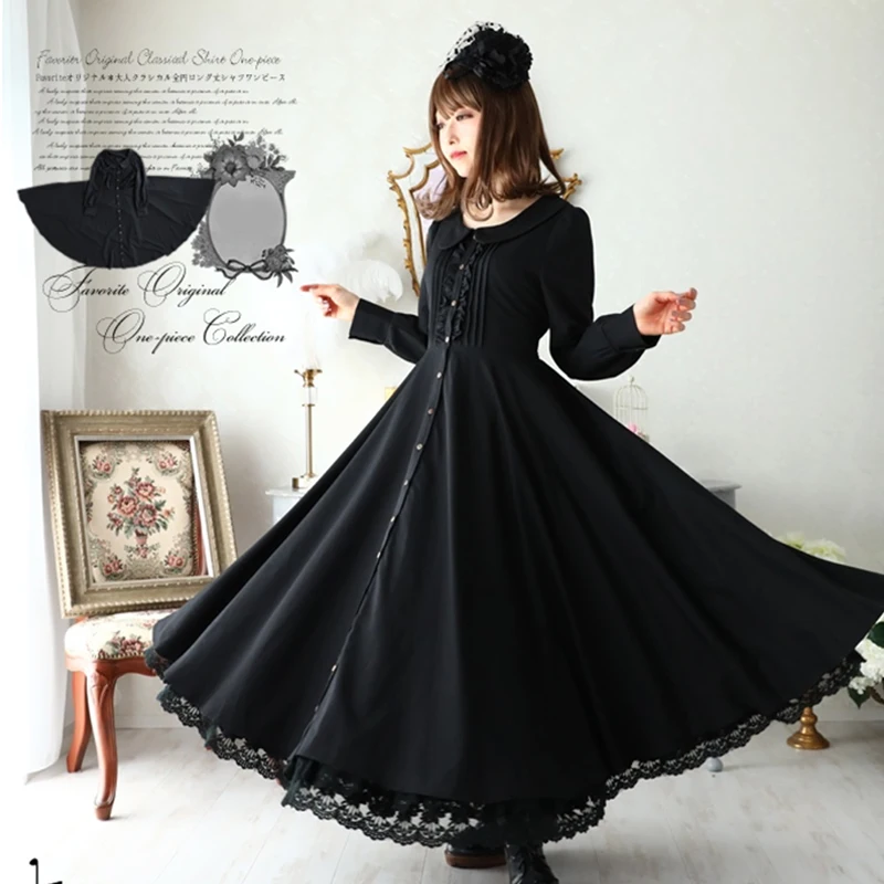 Приталенное платье в французском стиле, на пуговицах, с длинными рукавами, черное платье Mexi 
Приталенное платье в французском стиле, на пуговицах, с длинными рукавами, черное платье Mexi