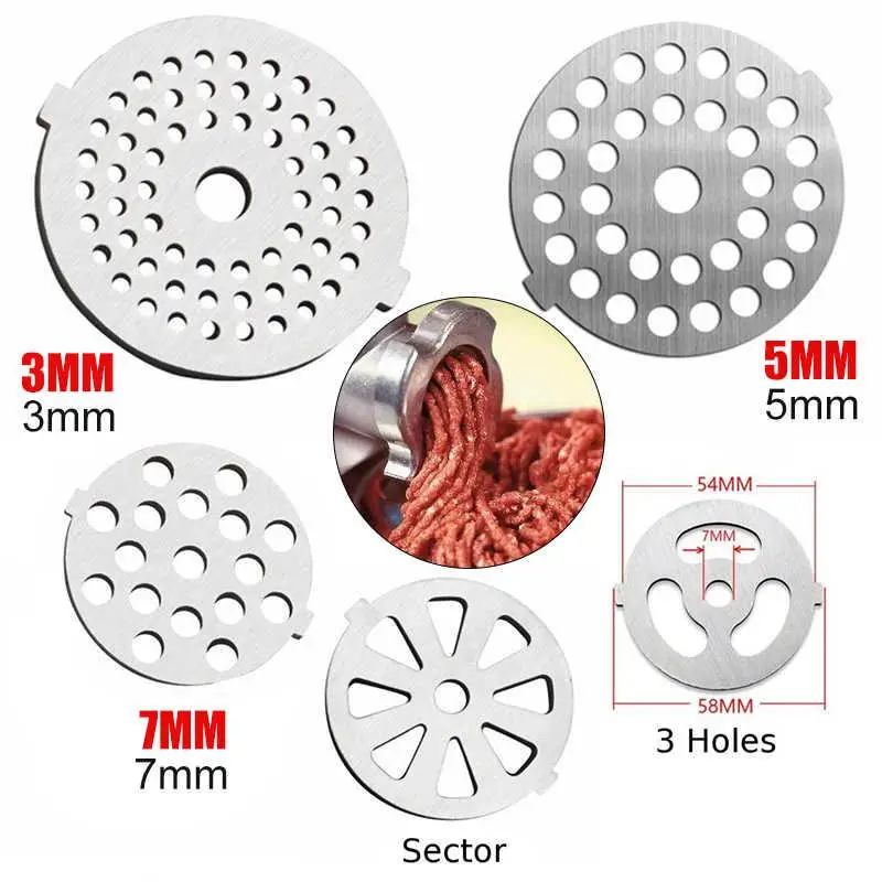1pc Meat Grinder Plate Net Cut Meat Grinder Parts Elements Replace Stainless Steel Meat Hole Plate
1pc Meat Grinder Plate Net Cut Meat Grinder Parts Elements Replace Stainless Steel Meat Hole Plate