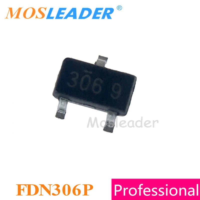 Mosleader FDN306P SOT23 3000 шт. FDN306 P-Channel 12 В сделано в Китае высокое качество | Электроника