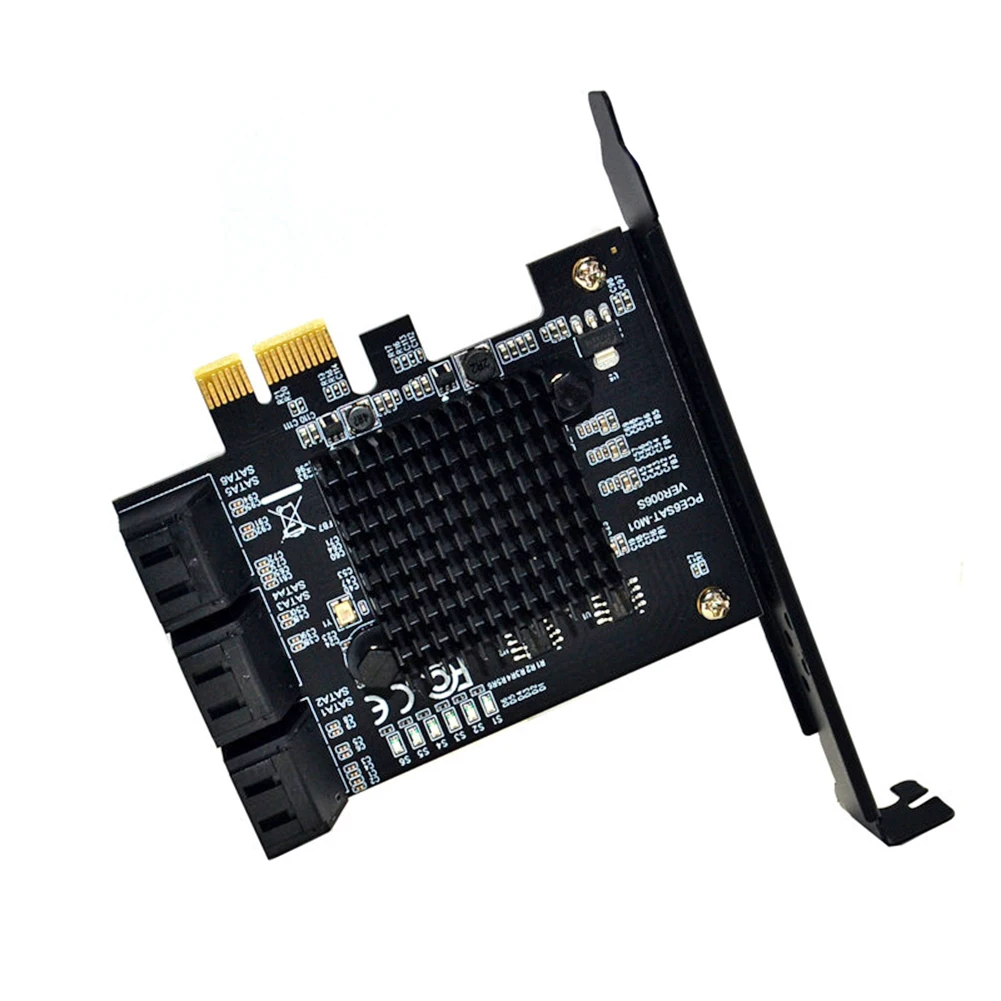 6 Port SATA III PCI-E Adapter Card PCI Express Converter SATA 3.0 Expansion Riser Module Controller
6 Port SATA III PCI-E Adapter Card PCI Express Converter SATA 3.0 Expansion Riser Module Controller