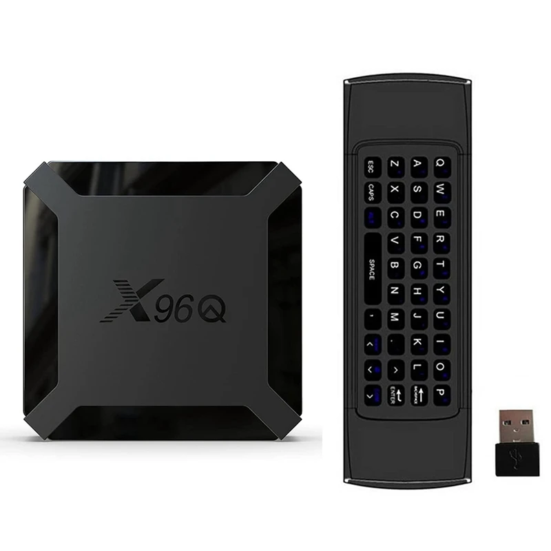 X96 Android 10.0 TV Box X96Q 2Gb /16Gb H313 Set-Top Box X96 MINI Upgrade TV BOX with Mini Wireless Keyboard,EU Plug
X96 Android 10.0 TV Box X96Q 2Gb /16Gb H313 Set-Top Box X96 MINI Upgrade TV BOX with Mini Wireless Keyboard,EU Plug