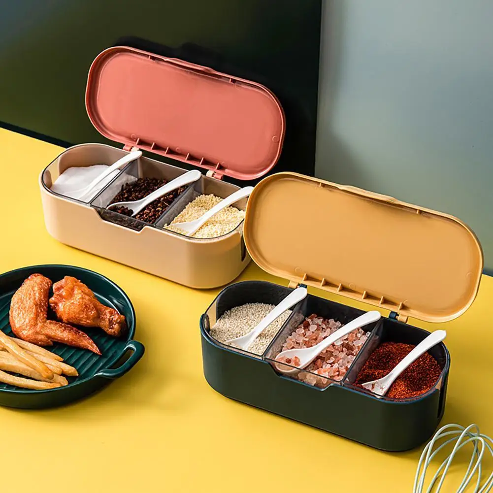 Food Grade PP 3 Components Large Capacity Seasoning Box Spoon Set for Kitchen
Food Grade PP 3 Components Large Capacity Seasoning Box Spoon Set for Kitchen