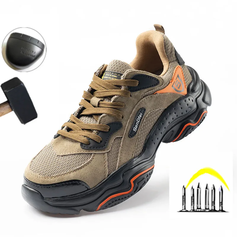 Outdoor High Quality Men's Work Safety Shoes Steel Head Anti-smashing Puncture Proof Tooling Shoes Comfort Men Casual Sneakers
Outdoor High Quality Men's Work Safety Shoes Steel Head Anti-smashing Puncture Proof Tooling Shoes Comfort Men Casual Sneakers