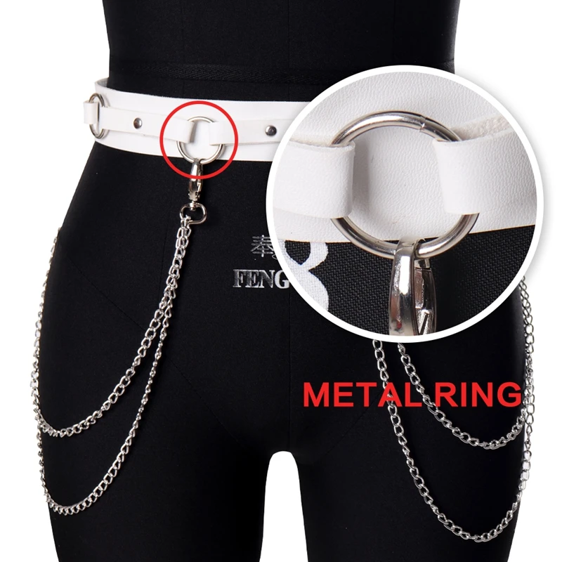 Leather Harness Waistband Women's Restraint Waist Adjustable Size Belt Punk Personality Fringed Metal Chain Clothing Accessories
Leather Harness Waistband Women's Restraint Waist Adjustable Size Belt Punk Personality Fringed Metal Chain Clothing Accessories