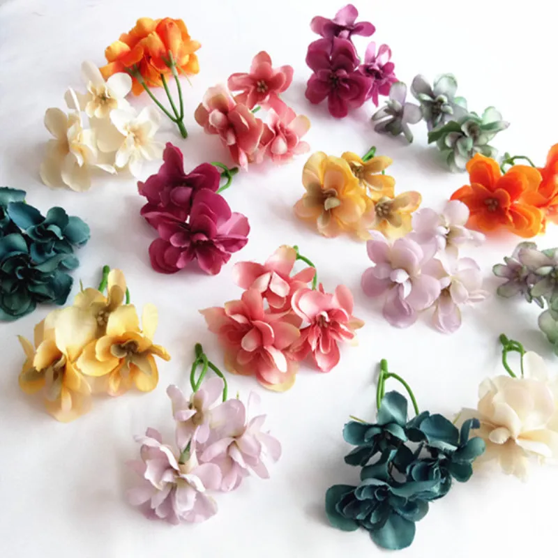 5 шт. искусственные цветы в стиле ретро для свадьбы | Дом и сад