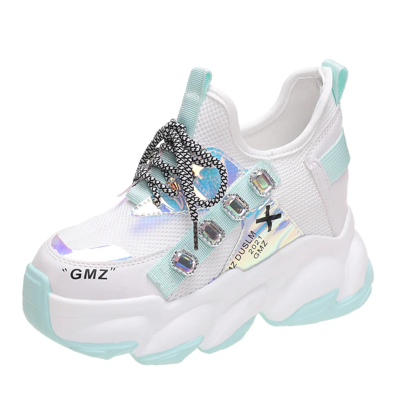 Women Autumn Mix Color Chunky Platform Sneakers Dad Sport Shoe 9CM Wedge Heel Vulcanize Shoes Woman Thick Bottom Gladiator Shoes
Women Autumn Mix Color Chunky Platform Sneakers Dad Sport Shoe 9CM Wedge Heel Vulcanize Shoes Woman Thick Bottom Gladiator Shoes