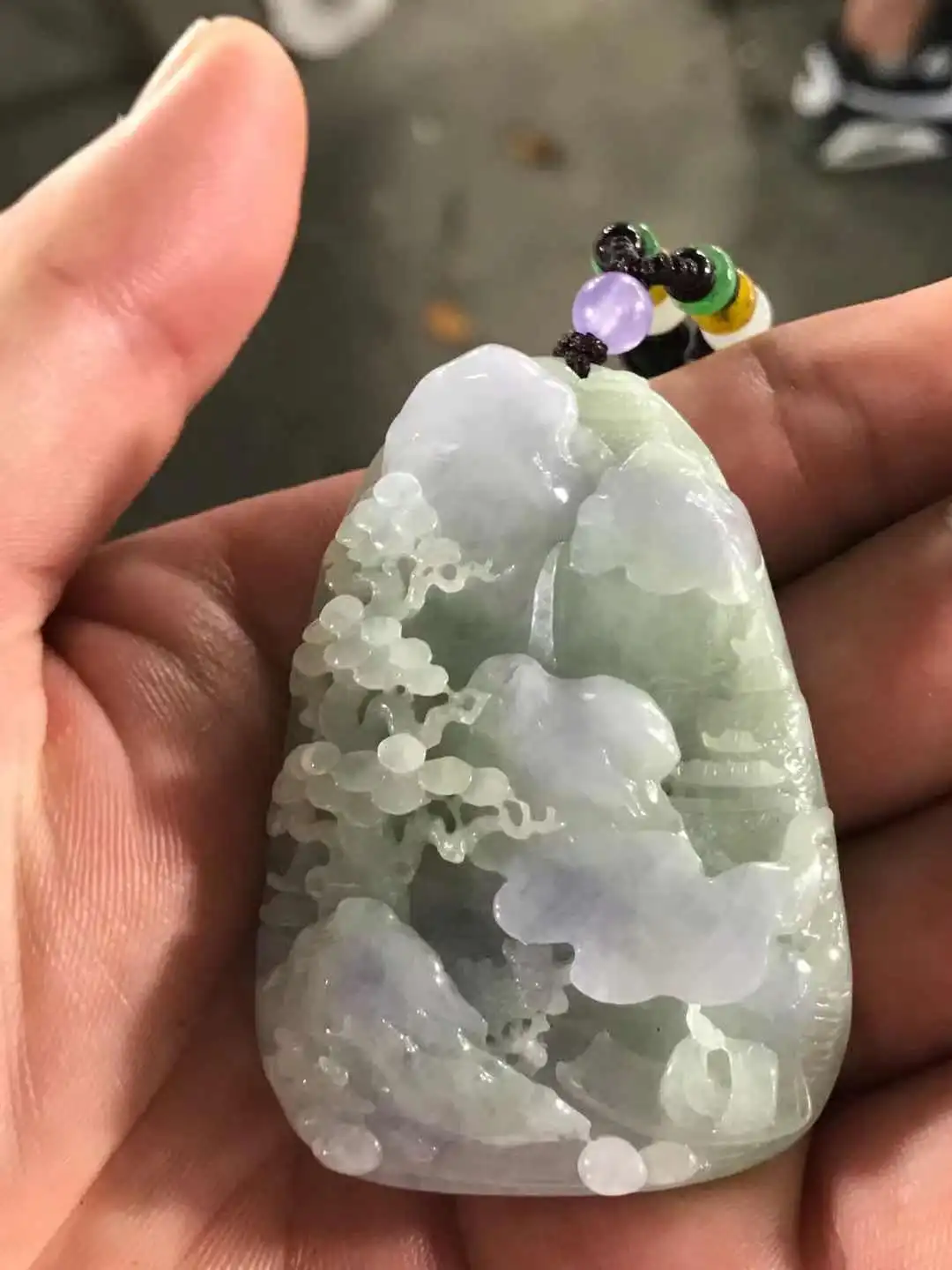 Natural Myanmar jade A HandCarved violet landscape green jade pendant jade necklace pendants jewelry jade necklaces woman
Natural Myanmar jade A HandCarved violet landscape green jade pendant jade necklace pendants jewelry jade necklaces woman