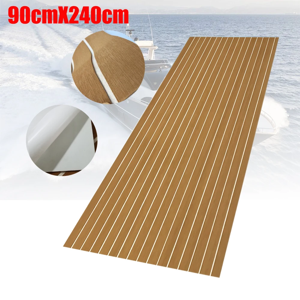 EVA Foam Teak Decking Sheet 94.5"x35.4" Yacht Marine Carpet Flooring Mat Non Skid Self Adhesive Sea Deck Boat Accessories
EVA Foam Teak Decking Sheet 94.5"x35.4" Yacht Marine Carpet Flooring Mat Non Skid Self Adhesive Sea Deck Boat Accessories