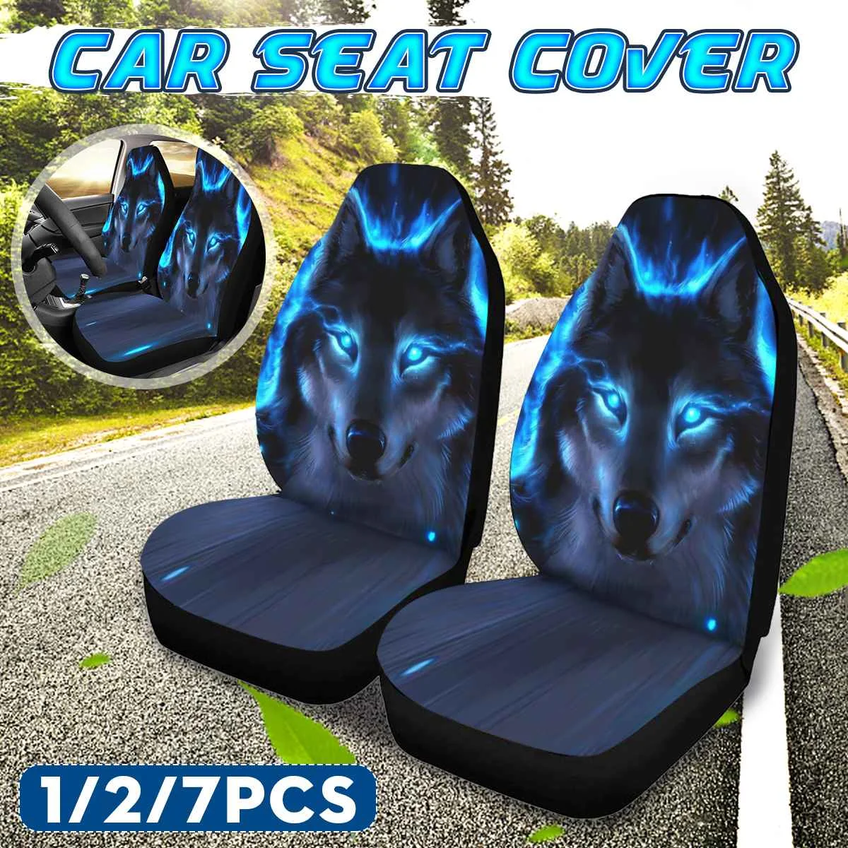 Universal Car Seat Covers 3D Animal Wolf Printing 2 Seats Car Seat Protector Seat Cushion Full Cover For Most Car Cool Style
Universal Car Seat Covers 3D Animal Wolf Printing 2 Seats Car Seat Protector Seat Cushion Full Cover For Most Car Cool Style