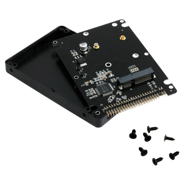 44PIN MSATA до 2 5 дюймов IDE HDD SSD адаптер PATA конвертер карта с Чехол|Адаптеры карт памяти|