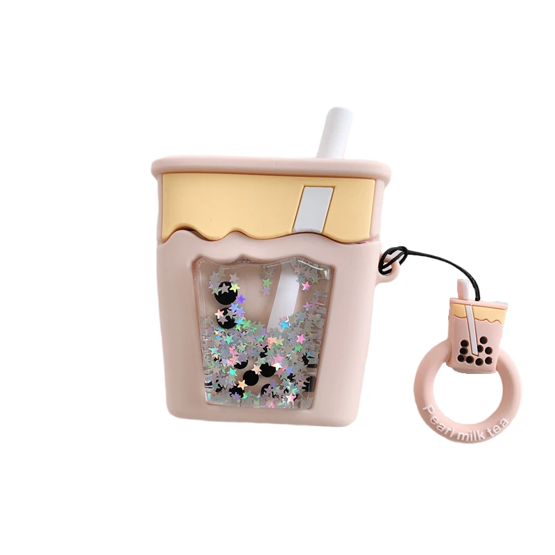 3D Cartoon Case for AirPods Pro Glitter Cute Cover Silicone Bluetooth Earphone Protective Case with Ring Strap Milk Tea Bottle
3D Cartoon Case for AirPods Pro Glitter Cute Cover Silicone Bluetooth Earphone Protective Case with Ring Strap Milk Tea Bottle