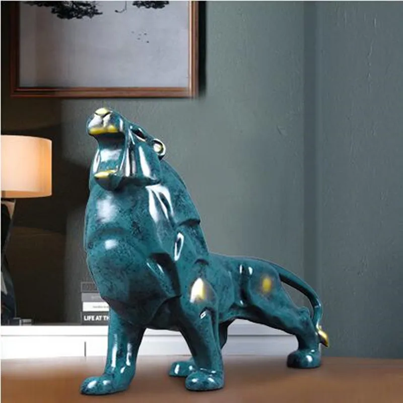 Nordic Home Geometry Lion Resin Art&Craft Sculpture Living Room TV Bench Wine Cabinet Simple Modern Decoration X5050
Nordic Home Geometry Lion Resin Art&Craft Sculpture Living Room TV Bench Wine Cabinet Simple Modern Decoration X5050